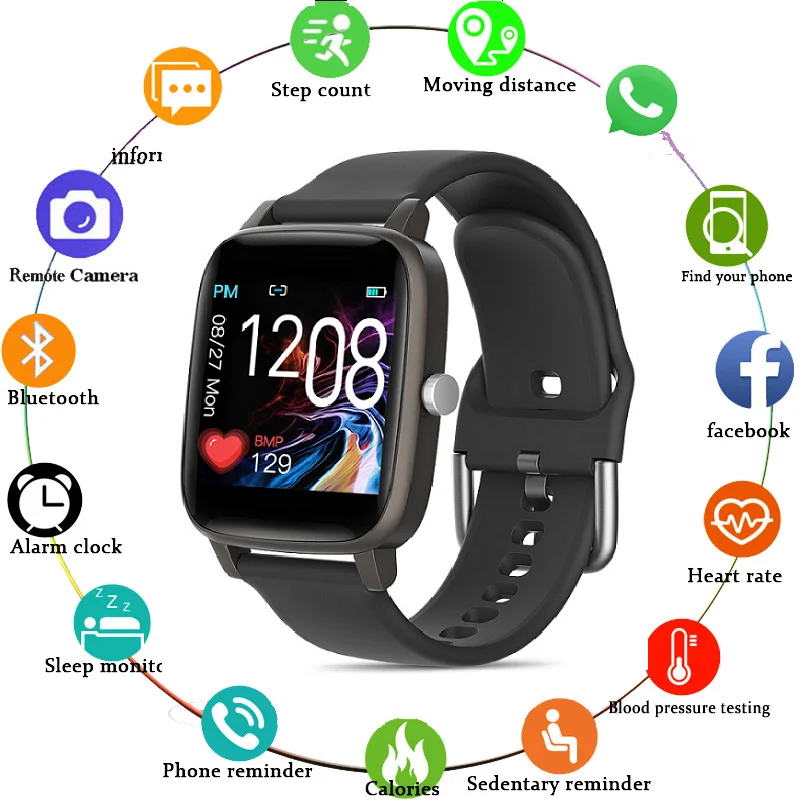 

V98L Smart Watches Men Heart Rate Watch Sleep Tracker Smart Wristband Bluetooth Sports Watches Smart Band Fitness Tracker clock