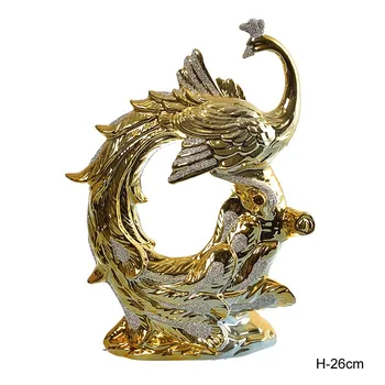 

Figurine Golden Peacock