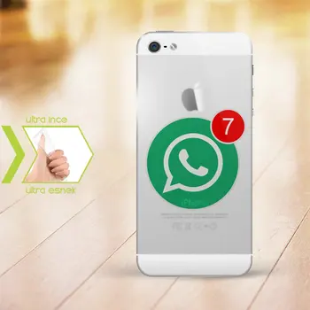 

Personalized iPhone 5-5S Slim Clear Silicone Phone Cover (WhatsApp-2)