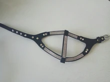 Suave de cuero de gamuza de arnés para perro Cachorro de diamantes de imitación chaleco para gatos mascota Mascotas Cachorro arneses para pequeño mediano perros Chihuahua rosa