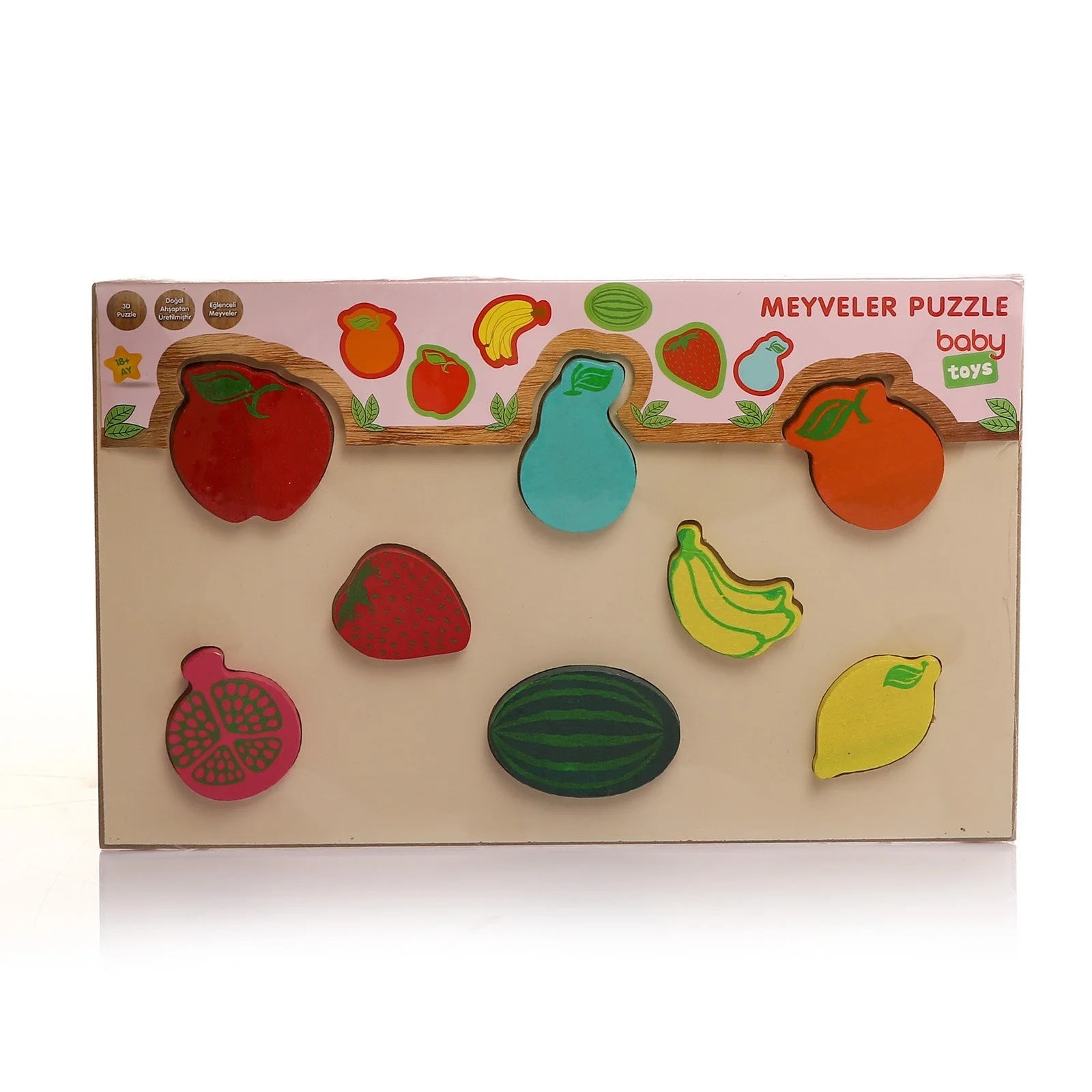 Ebebek детские игрушки деревянные детские фрукты головоломки