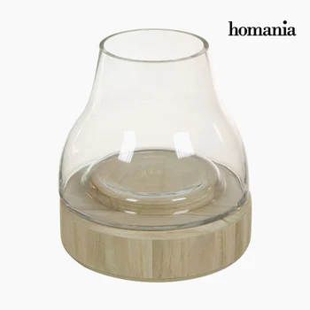 

Candleholder Glass Wood - Pure Crystal Deco Collection by Homania