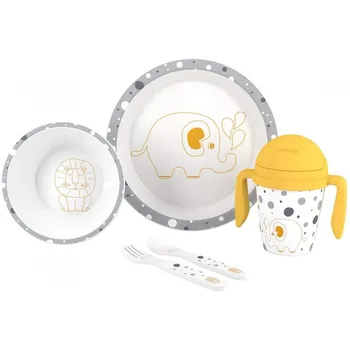 

My First Tableware-5 pieces, Gray