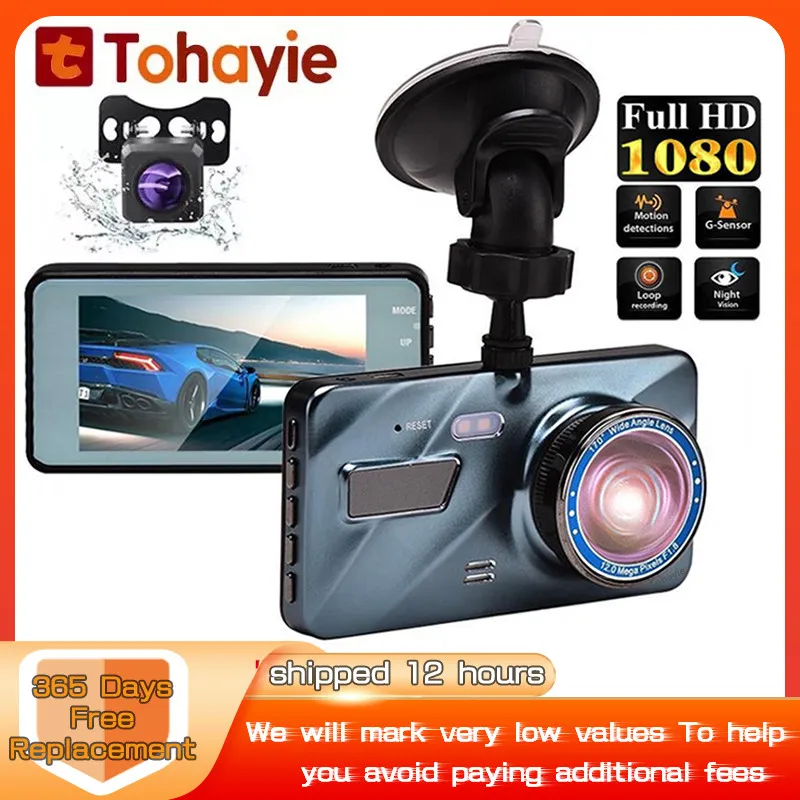 Автомобильный Car Recorders видеорегистратор DVR Dash Cam 4k HD 1080P 3 6 дюйма s 170 °