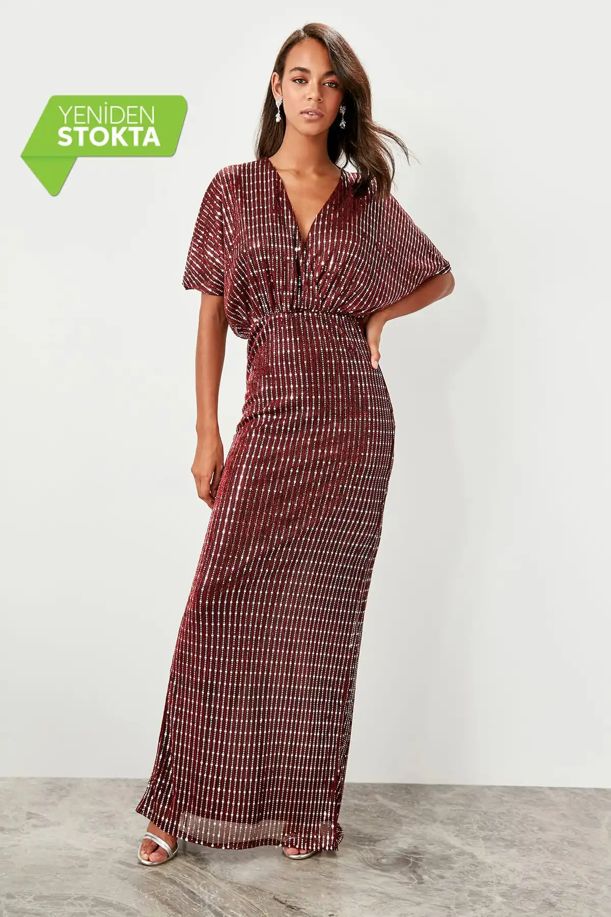 Модное Вечернее платье с блестками TPRSS19UT0049 | Свадьбы и торжества