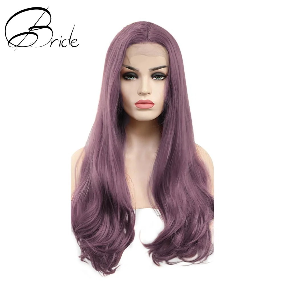 Парики для невесты синтетические оранжевые розовые фронтальные кружевные