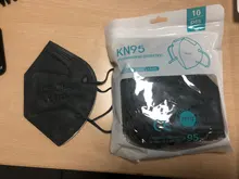 10-100 Uds ffp2mask KN95 máscaras 5 capas cara boca máscaras reutilizable Filtro de protección KN95 respirador fpp2mask CE negro Mascarillas