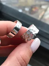 Anillos de plata de ley 925 sencillos y creativos, joyería no alérgica, con carácter redondo, moda Popular, anillos de apertura SR209