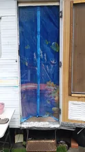 Fastener Curtain Screen-Door Magnetic-Strips Anti-Mosquito Mesh New Printed Cartoon-Pattern