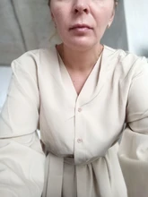 Summer Dresses Buttons V-Neck Lace-Up Oversize Colorfaith Women Spring Vintage Casual