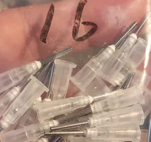 Dispensador de líquido de puntas de precisión, jeringa con agujas, 14G, 16G,18G,19G, 20G,21G, 22G,23G,24G,25G, 50 Uds.