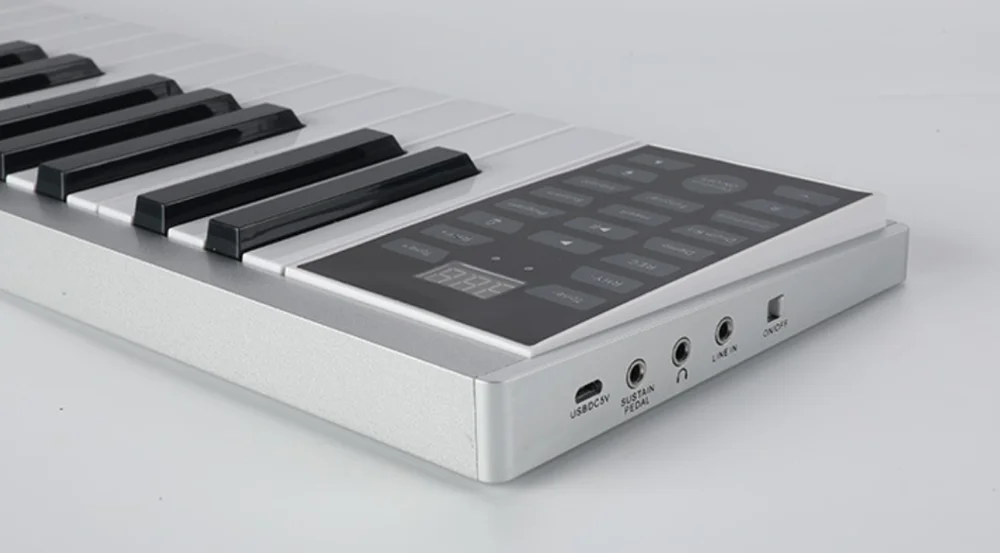 Portable Intelligent Electronic Piano 61-key Electronic Organ Hand Roll Ultra-thin Multifunctional Piano
