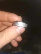 ELSEMODE de acero de titanio de la Iglesia Ortodoxa Rusa de las escrituras de la Biblia del señor Cruz con oración anillos para los hombres y las mujeres joyería cristiana