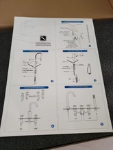 Grifos de latón para fregadero de cocina, escobilla, Palanca única, resorte extraíble, mezcladores, agua fría y caliente, grúa 9009