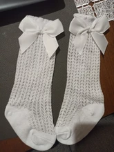 Lawadka bebé niña Calcetines Niño bebé de verano de algodón de malla de calcetines por la rodilla para bebés bebé recién nacido antideslizante largo calcetines de bebés niños 0-2T