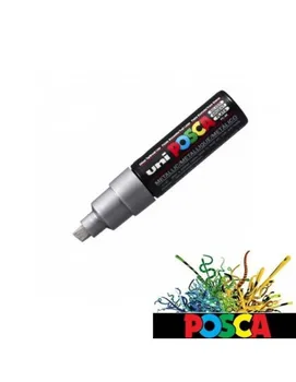 

POSCA MARKER 8MM WATER-BASED METAL SILVER COLOR
