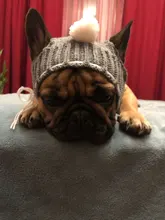 Pet-Hats Dog-Cap Dog-Accessories French Bulldog Small-Dogs Christmas Ball-Headwear Winter