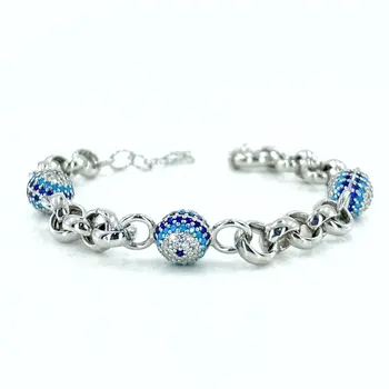 

Evil Eye Beaded Thick Ring Sports and Fashionable