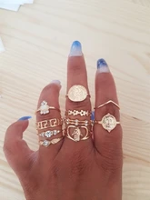 Anillo bohemio geométrico para mujer, conjunto de anillos de dedo para mujer, anillos de serpiente, joyería para niña, accesorios para mujer, regalo