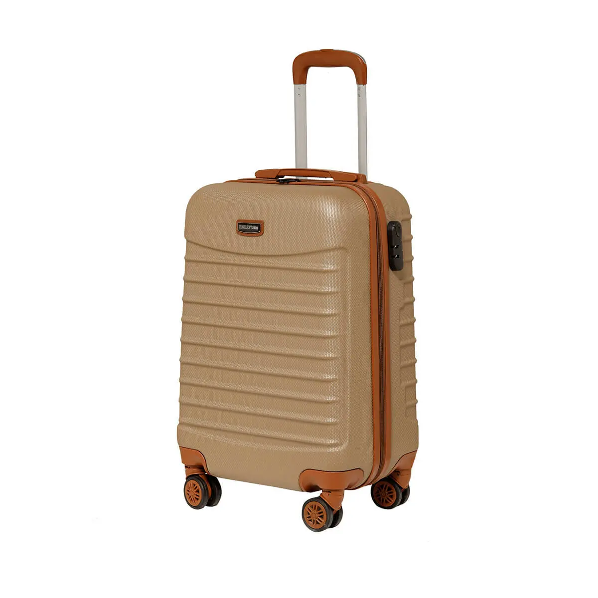 FLO U KMR 6122-K CHAMPAGNE Unisex Small Suitcases Travel Soft