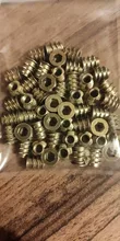 10/20/30/50 Uds M4 M5 M6 M8 Hilo de aleación de Zinc para madera insertar tuerca de brida hexagonal conducir la muebles loco