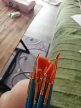 Juego de 6/10 Uds. De pinceles para pintar acuarela, pluma de pintura Gouache, mango de madera de nailon, juego de pinceles de pintura, suministros de arte para dibujar