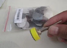Discos de lijado de 1 pulgada + almohadilla de lijado de bucle, 1 pulgada + 1/8 pulgadas, conjunto mixto de lija, 100 Uds.