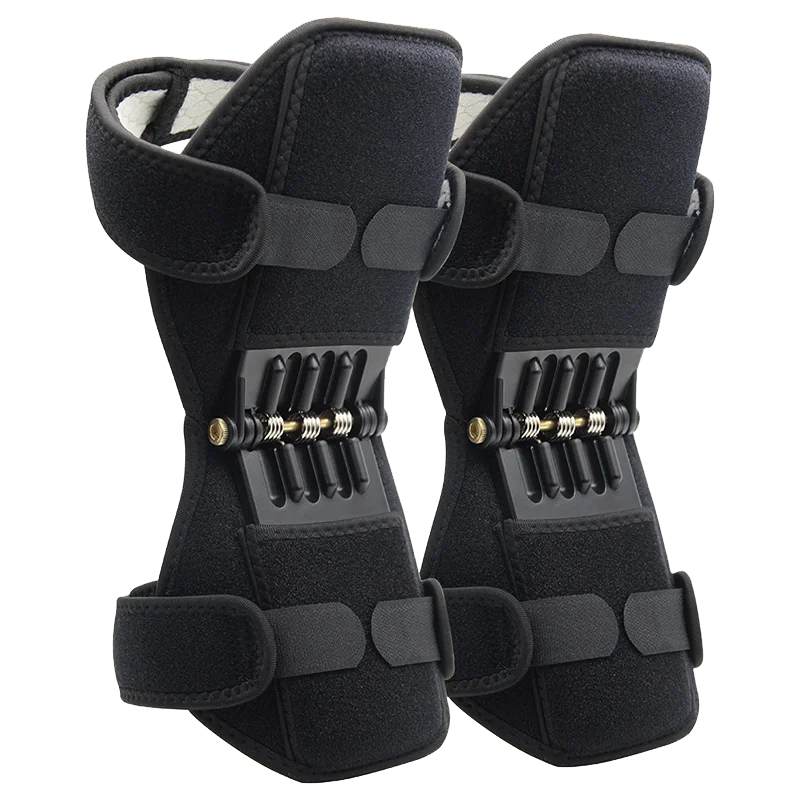 Tanie Antypoślizgowe wspólne wsparcie ochraniacze na kolana podnoszenie ochraniacze na kolana pielęgnacja potężne odbicie sprężyny siła kolana Booster Dropshipping