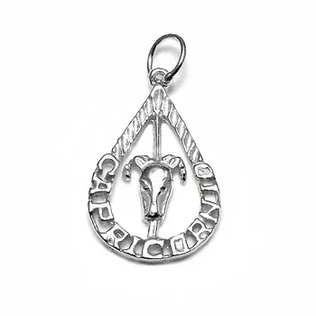 

Horoscope pendant 925 Sterling silver m name Capricorn teardrop [AB4169]