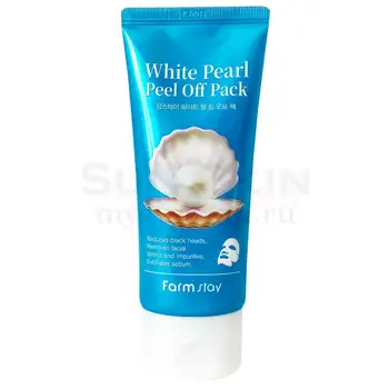 

Cleansing Mask-Face Film with pearl extract farmstay White Pearl peel off pack