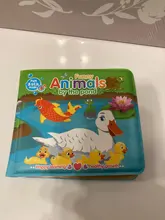 Libros de baño de dibujos animados de EVA para bebé, juguetes educativos para el baño, páginas impermeables, suaves, con silbato BB