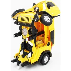 Радиоуправляемый робот трансформер MZ Model Jeep Rubicon Yellow 1:14