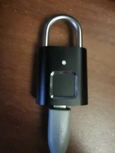 HISMAHO-candado de huella dactilar inteligente, impermeable, recargable por USB, antirrobo, Mini cerradura eléctrica para estuche de equipaje