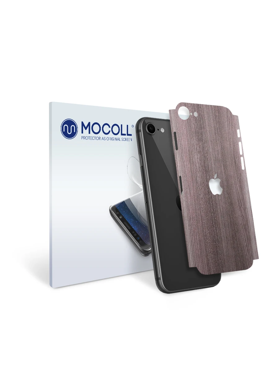 Пленка защитная MOCOLL для задней панели Apple iPhone 8 PLUS Дерево Дуб Сонома | Электроника