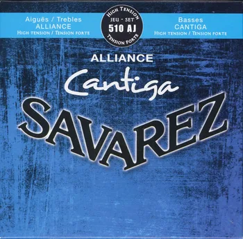 

510aj alliance cantiga blue string kit for classical guitar Savarez