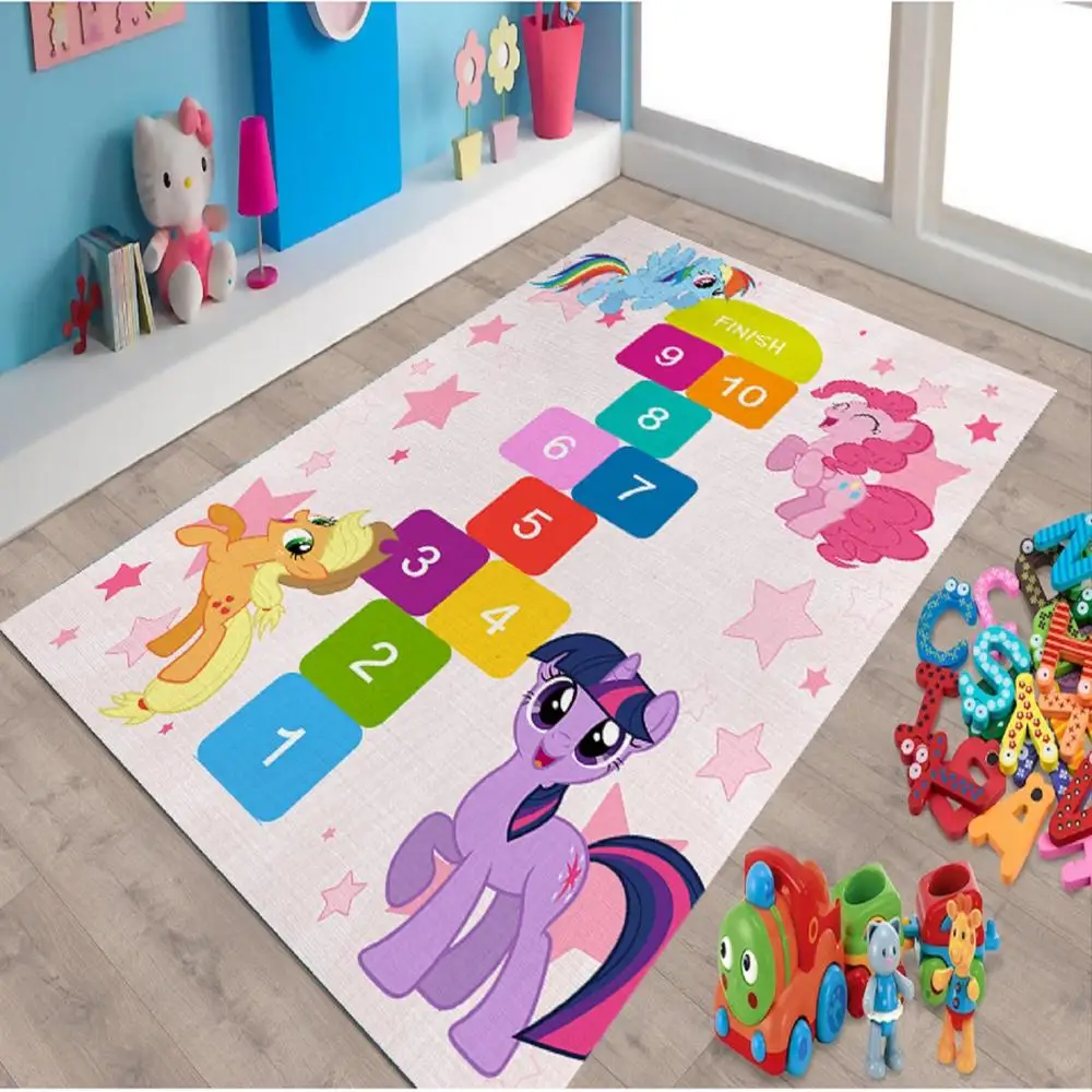 My Little Pony 3 Carpet Non Slip Floor Carpet,Area Rug,Teen Carpet 