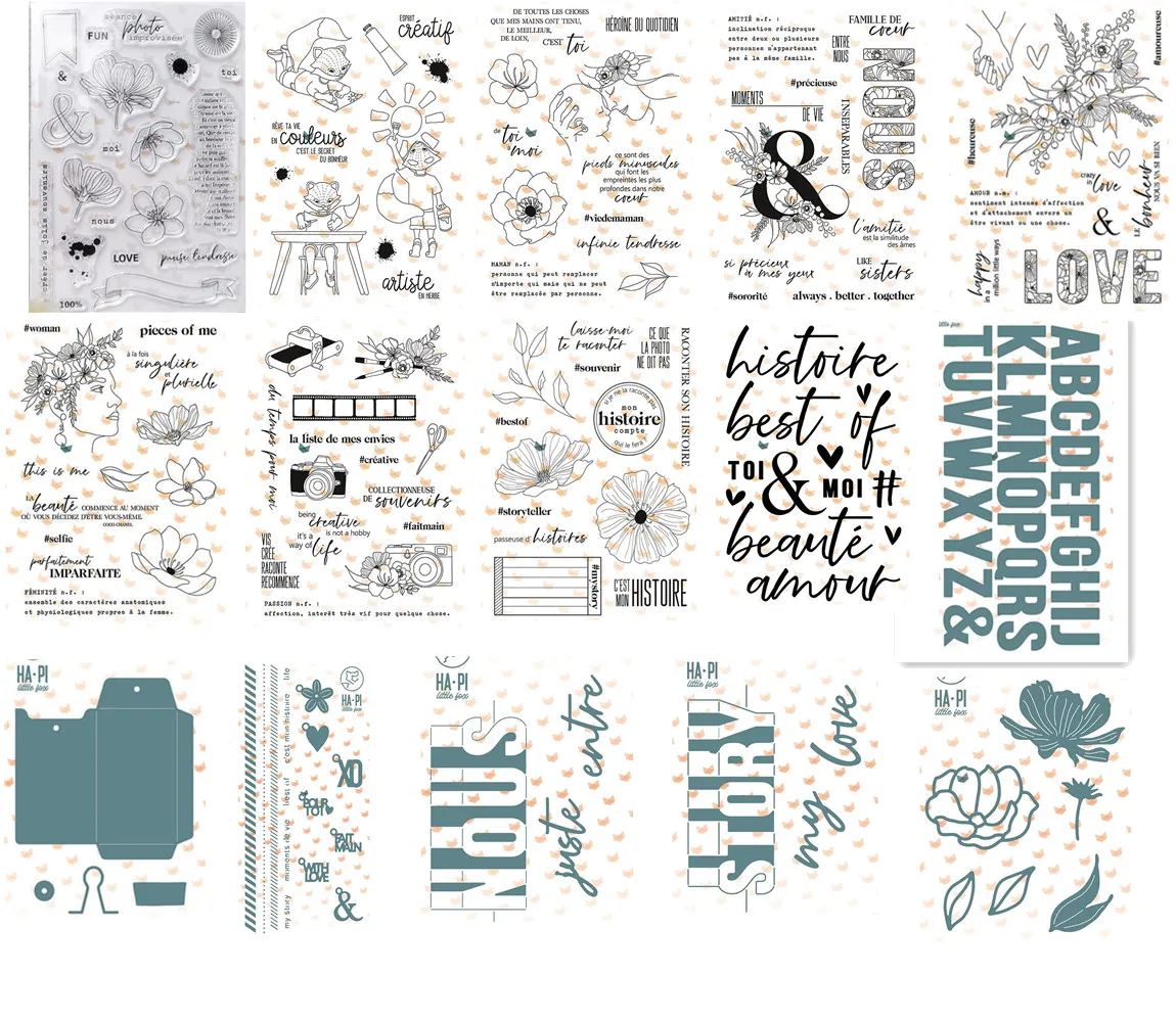 French Clear Stamp/seal For Diy Scrapbooking/photo Album Decorative