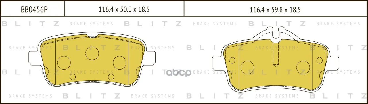 Колодки Тормозные Дисковые Mercedes X166/W166 11- Blitz арт. BB0456P