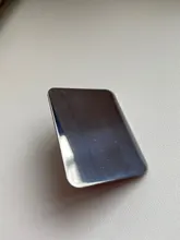 Profesional de acero inoxidable mezclados paleta ajustable anillo uñas arte cosmético base de maquillaje Gel mezclar pintura de herramienta de la manicura