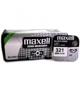 

Pila de boton Maxell bateria original Oxido de Plata SR616SW blister 1X Unidad