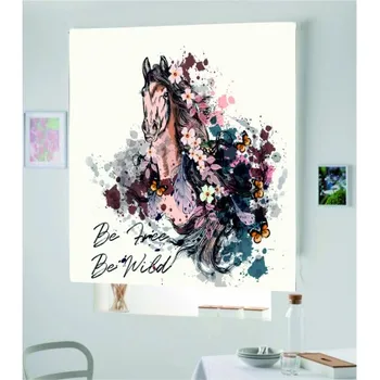 

Blind Iroa Youth Digital Horse 001 ROLLER BLINDS TRANSLUCENT! (100X170)
