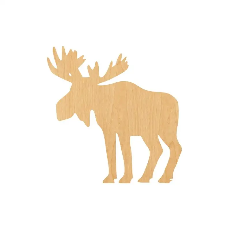 Moose 2 Лазерная резка деревянная форма ремесло поставка-Незавершенный