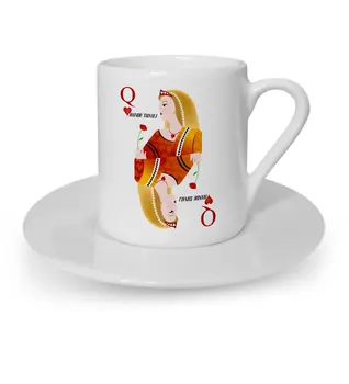 

Personalized Heart Queen Turkish coffee Cup