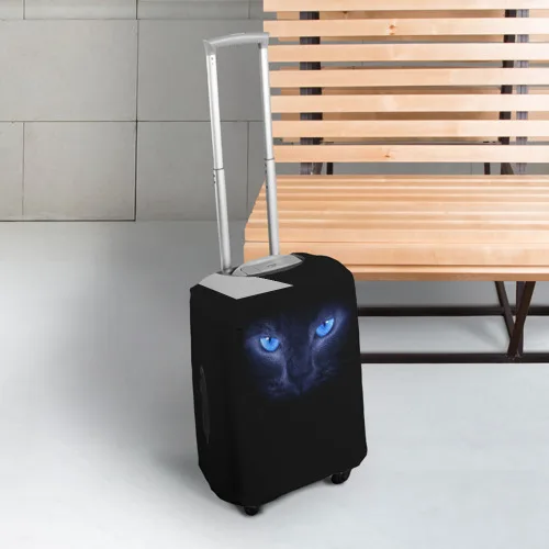 Чехол для чемодана 3D Кошка, Эластичный чехол на чемодан, Яркий принт на чехол, рисунки на чемоданах, индивидуальные чехлы