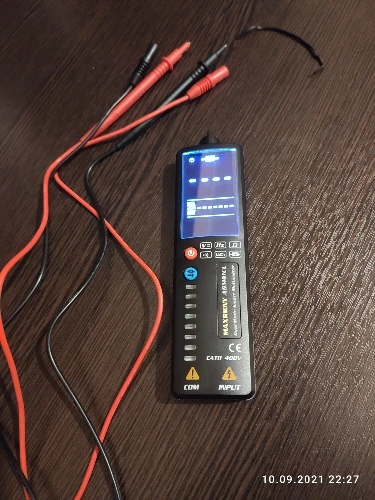 Отзыв о товаре BSIDE портативный цифровой мультиметр ADMS1 S1CL умный ЖК-детектор напряжения Тестовый er DC AC напряжение Ом непрерывность Гц NCV измерительный прибо... от пользователя T***g