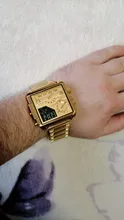 BOAMIGO-reloj analógico de cuarzo para hombre, camiseta nueva de marca de lujo, relojes deportivos de acero inoxidable dorado, cuadrados, Digital, grande, 2021