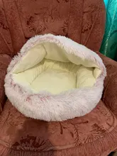 Cat Bed Cushion House Sofa Pet-Bed Small Plush Round Warm Best Soft for Dogs Nest