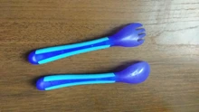 2 unids/set recién nacido silicona cuchara bebé horquilla de temperatura de seguridad de niños cubiertos para niños alimentación de bebé niño niños niñas suave