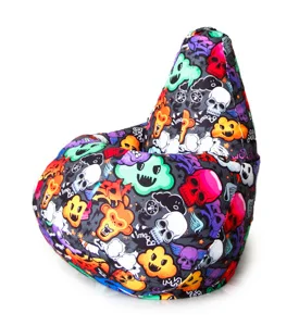 Armchair bag pear Oxford water repellent waterproof rainproof large soft frameless pouf ottoman for Home Cottage