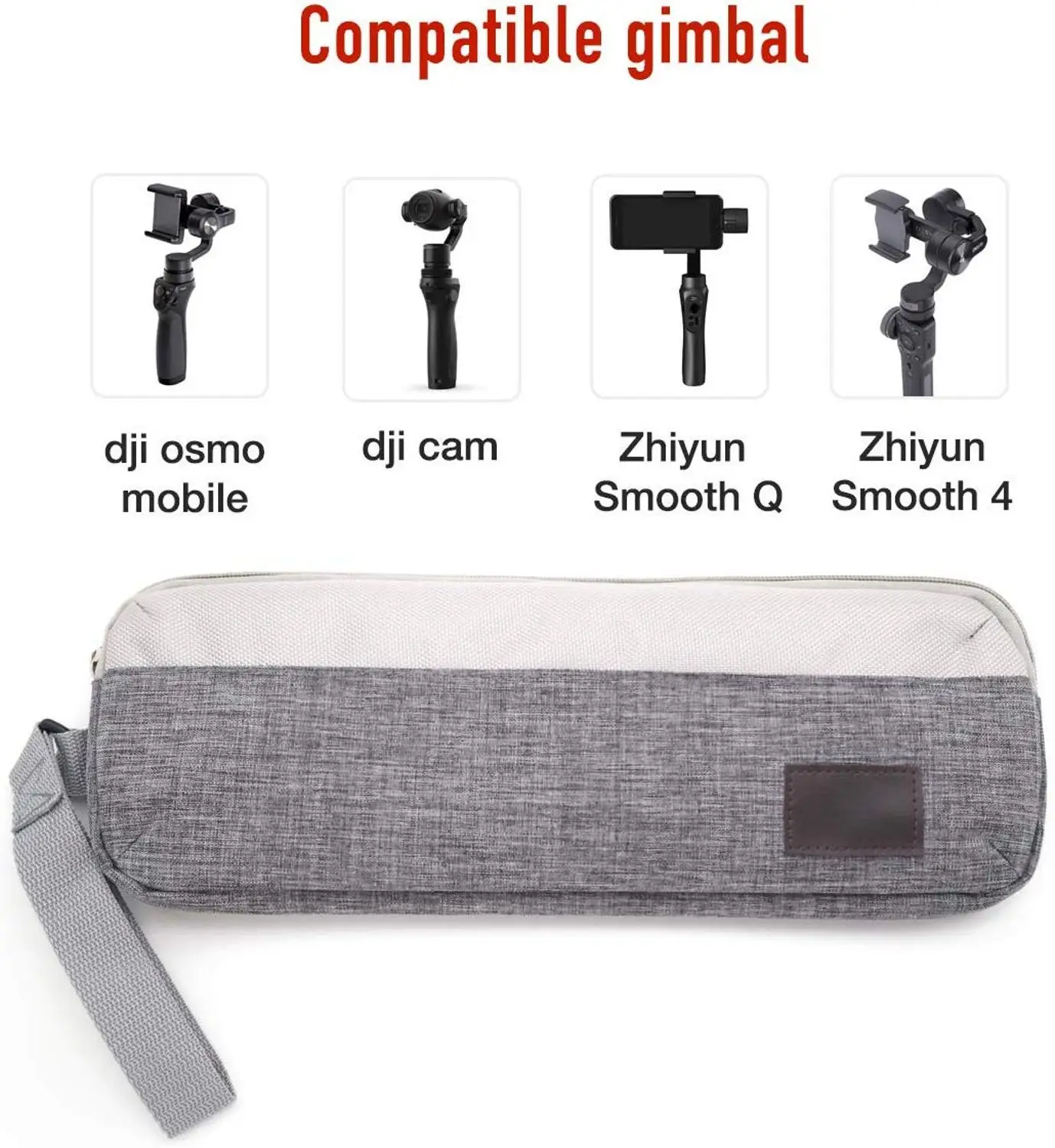

Zhiyun Smooth 4 Case, Portable Protection Handbag Storage Carrying Case for Zhiyun Smooth 4 / Smooth-Q/MOZA Mini-MI Gimbal